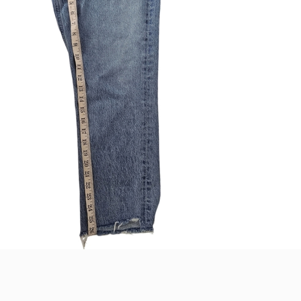 Agolde Riley High Rise Jean Light Wash Button Fly Size 30 - Picture 5 of 7